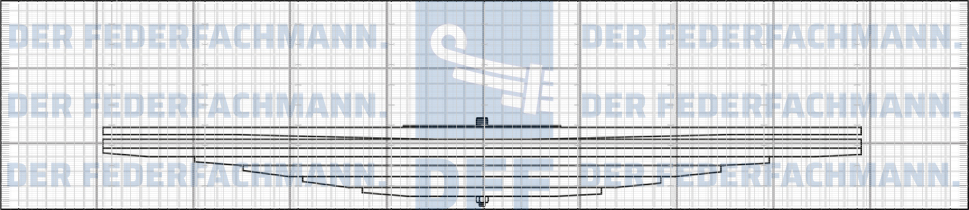7 Blatt Hinterfeder MAN 727 890