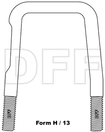 Federbügel Form H