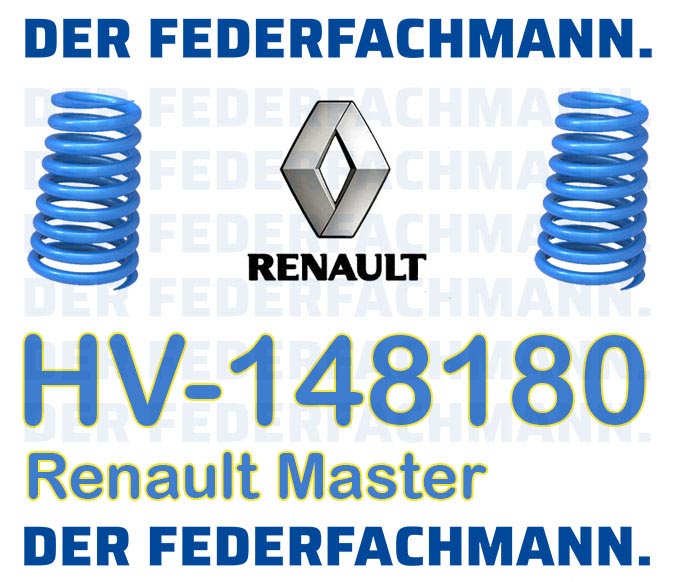 Zusatzfedern fuer Renault Master Verstaerkte Federn hinten