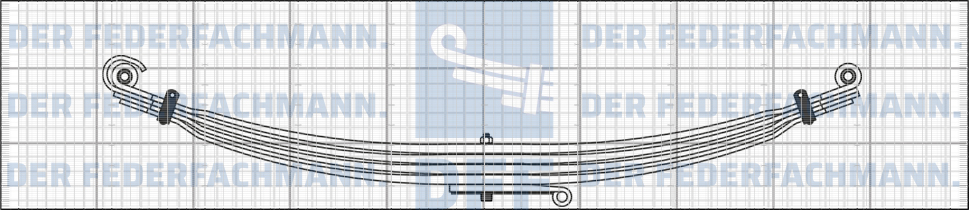 5 Blatt Vorderfeder MAN 725 860