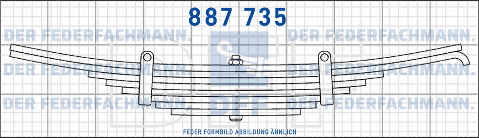 ROR- Anhaenger 4 Blatt Feder
