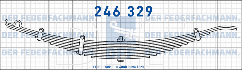 Zorzi Anhaenger 5 Blatt Feder