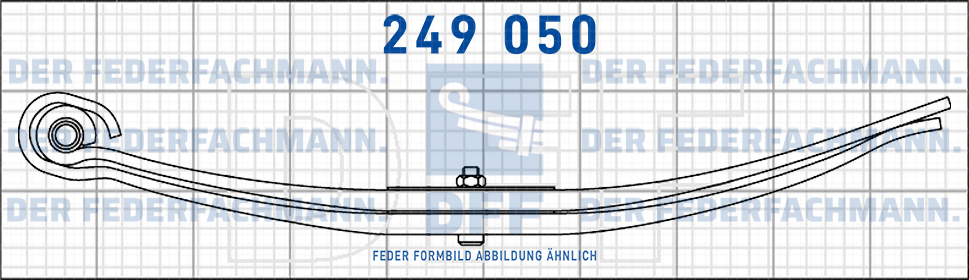 Krupp-Kran Anhaenger 3 Blatt Feder