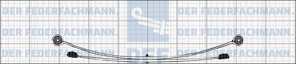 2 Blatt Feder Hinterfeder Mercedes Sprinter