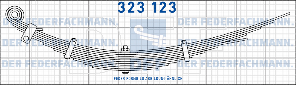 Hochprogressive Anhaenger 11 Blatt Feder