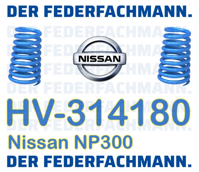 Zusatzfedern fuer Nissan NP300 Verstaerkte Federn hinten