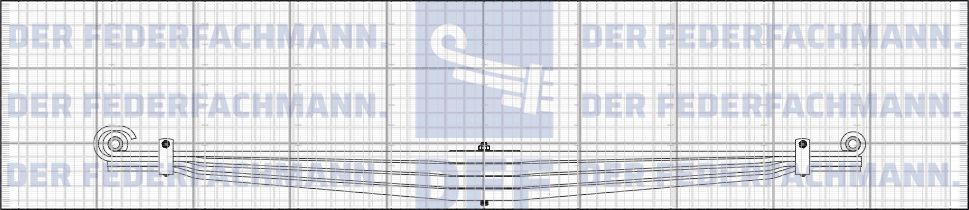 4 Blatt Vorderfeder Scania Serie 3/4/- P/G/R/T 03-18