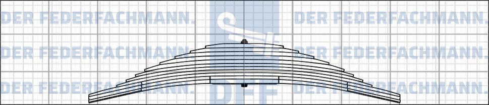 11 Blatt Hinterfeder MAN 727 810