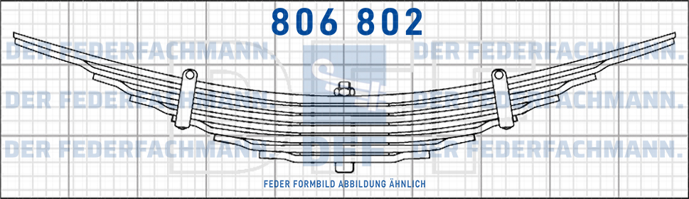 Reibungsarme 8 Blatt Feder