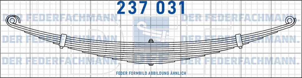 Volk Anhaenger 5 Blatt Feder