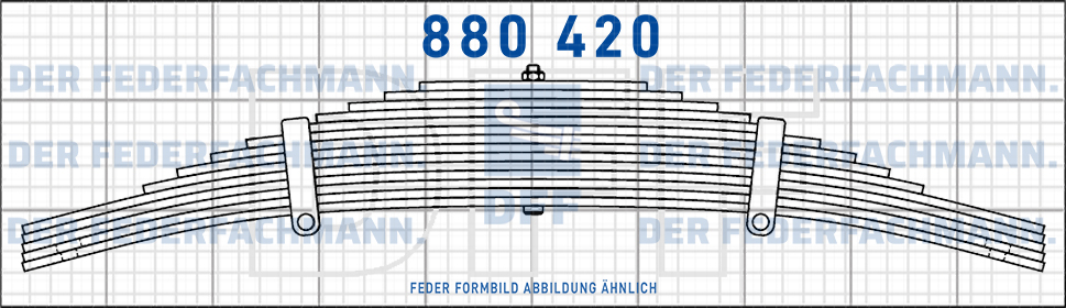 BPW 13 Blatt Feder