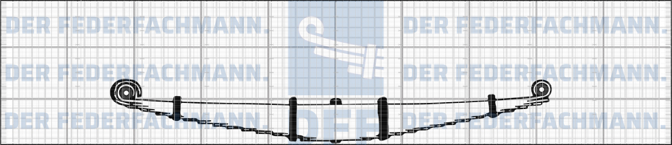 15 Blatt Hinterfeder Scania Serie 1