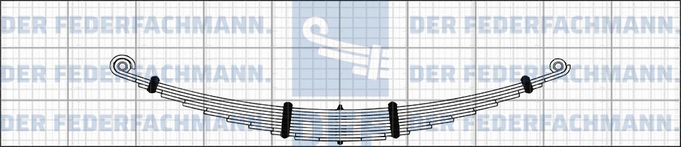 10 Blatt Vorderfeder Scania Serie 1