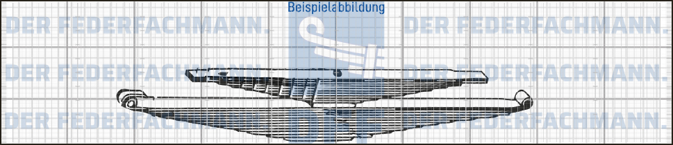 6753200308 Mercedes LK / LN2 Blattfeder hinten 22 Blatt Feder 308790