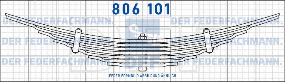 REIBUNGSARME ANHAENGER BLATTFEDER