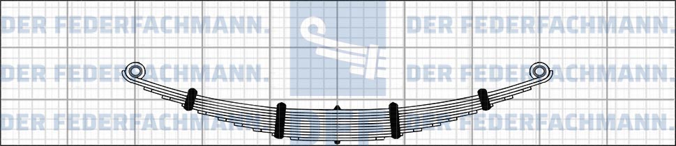 11 Blatt Hinterfeder Scania Serie 1