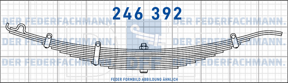 Zorzi Anhaenger 5 Blatt Feder