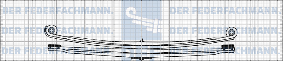 5 Blatt Hinterfeder MAN 729 390